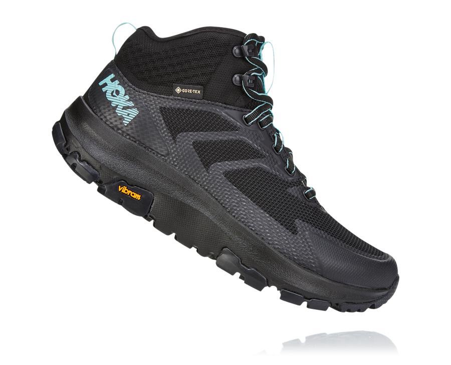 Hoka One One Hiking Boots Womens Black - Toa GORE-TEX - 37605RPXL